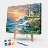 Seaside-Paint By Numbers Acrylic Painting 50*40cm