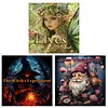 3PCS Witch Coloring Book Set Mindfulness Art Books for Adults 