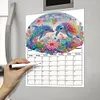 Dolphin Diamond Painting Magnetic Fridge Calendar To-do List Calendar Kit