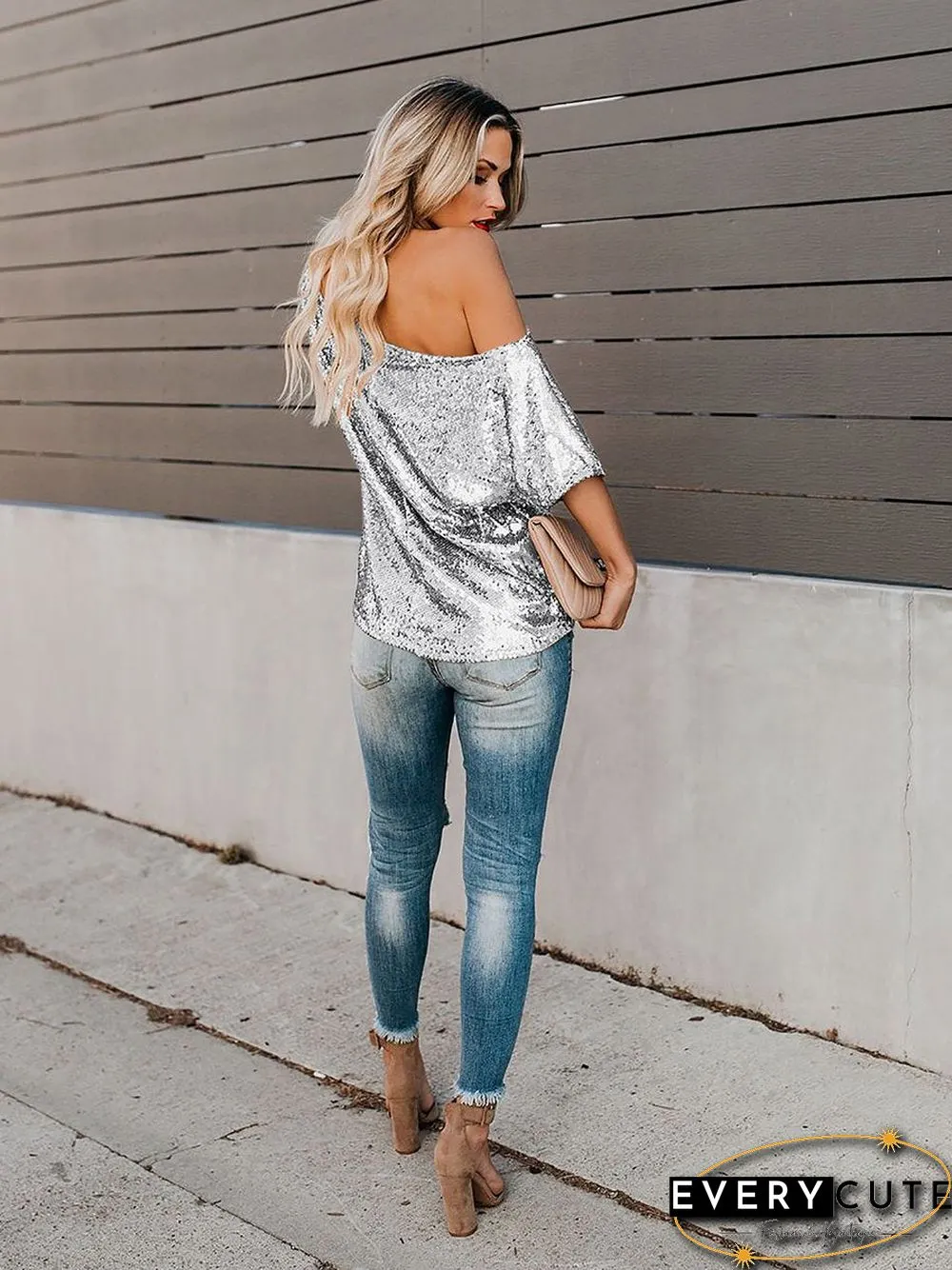 One Step Ahead Sequin Top