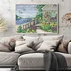 Waterfront Villa-14CT Stamped Cross Stitch 38*27cm/14.96*10.63in