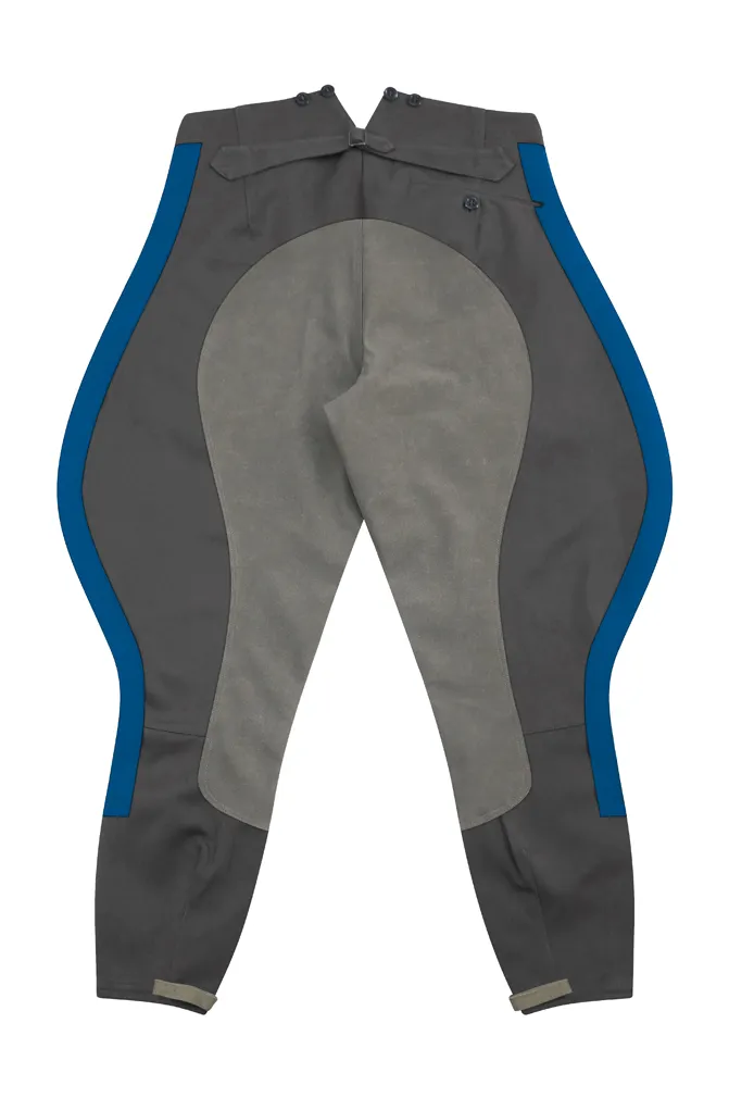   Kriegsmarine German Coastal General Stone Grey Gabardine Riding Breeches German-Uniform