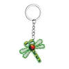 Dragonfly - Counted Bead Embroidery - Keychain