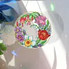 (Single Sided) Diy Floral Animal Special Shaped Diamond Painting Pendant