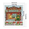 Christmas Cabin - 14CT Stamped Cross Stitch 15*17cm/5.91*6.69in