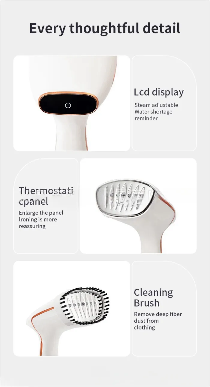 Handheld garment iron