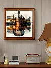 (US Local)Paint By Numbers Kit On Canvas DIY Oil Art Guitar Home Wall Decor40x40cm