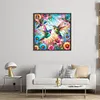Flowers Hummingbird-11CT Stamped Cross Stitch 40*40cm