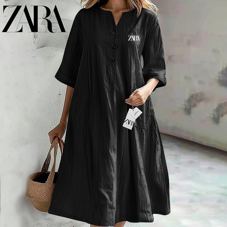 Poletna novost ZARA &ndash; bombažna obleka | Udobna in elegantna