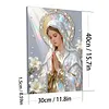 (30x40cm)DIY Virgin Mary Framed Handmade Pearl Painting Art Craft Kit Living Home Decor