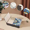 (US Local)Diamond Painting Storage Box DIY 5D Diamond Painting Jewelry Box (Flower A)