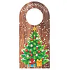 DIY Christmas Candle Flower Diamond Painting Door Handle Hanging Sign Kit