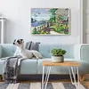 Waterfront Villa-14CT Stamped Cross Stitch 38*27cm/14.96*10.63in