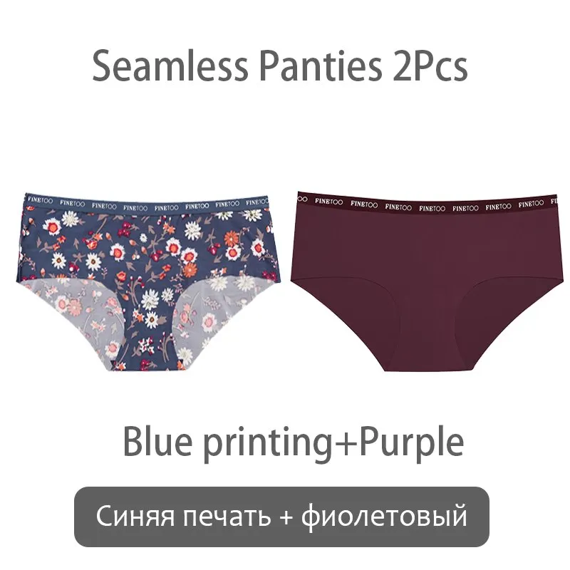 FINETOO Seamless Panties Women Rose Printing Underwear Fashion Letter Panty Ladies Briefs Underpants S-XL Female Briefs Lingerie