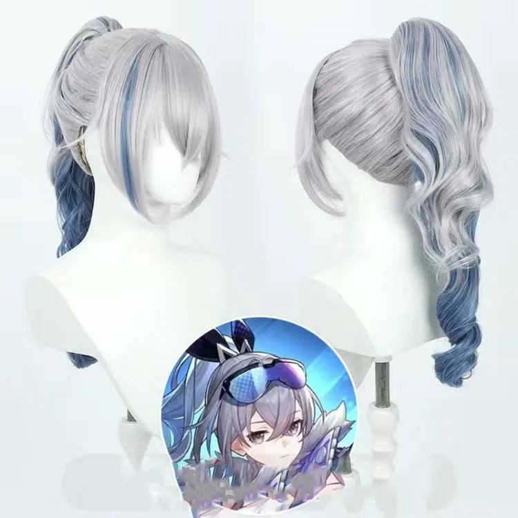 Silver Wolf Cosplay Wig