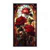 Window Flower Style-Full Embroidery 3 Strands 11CT Stamped Cross Stitch-40*70CM-Large Size