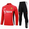 Joyfball 2024/2025 Manchester United Half-Pull Training Suit Red Football Shirt 1:1 Thai Quality