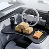 Foldable Steering Wheel Table Laptop Stand Table Holder for Food Dining Reading