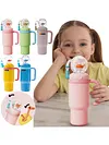 24oz Stainless Steel Whale Fountain Tumbler Perfect for Kids Teens and Adults