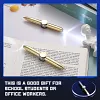 Fidget Gyro LED Light Luminous Pen Decompression Pen Metal Pen Multifunctional Student Ballpoint Pen Anti-Stress Anxiety Gift Pen