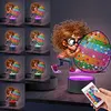 (US Local)Acrylic Double Sided Boy Egg Diamond Painting LED Night Light for Easter