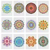 12pcs Mandala 5D DIY Square Drill Diamond Painting Kits for Adults Beginners Home Decor Diamonds Paintings Gem Art 5.91x7.09in