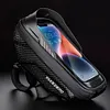 1L Bike Phone Bag Waterproof Bicycle Upper Tube Bag for Smart Phones 4.7-6.8in