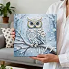 (25x25cm)DIY Owl Framed Handmade Pearl Painting Art Craft Kit Living Home Decor