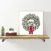 (Stamped/Counted) Christmas Wreath - 11CT/14CT Cross Stitch 40*40cm/15.75*15.75in