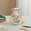 (US Local)Acrylic Wooden Flower Bag Shape Diamond Painting Piggy Bank Storage Box Kit