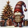 Christmas Tree Gnome-11CT Stamped Cross Stitch 40*40cm/15.75*15.75in