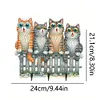 Wooden Cat Diamond Art Hanging Hook Rail Diamond Painting Art Craft Wall Hooks
