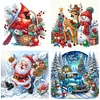 (US Local)4Pack Xmas-Special Shaped Diamond Painting Kit(30x30cm)