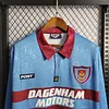 1995-1996 Retro Long sleeve West Ham United Away Football Shirt 1:1 Thai Quality