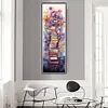 (Stamped/Counted) Stack Of Books With Flowers - 11CT Cross Stitch 30*80cm/11.81*31.5in(Big Size)