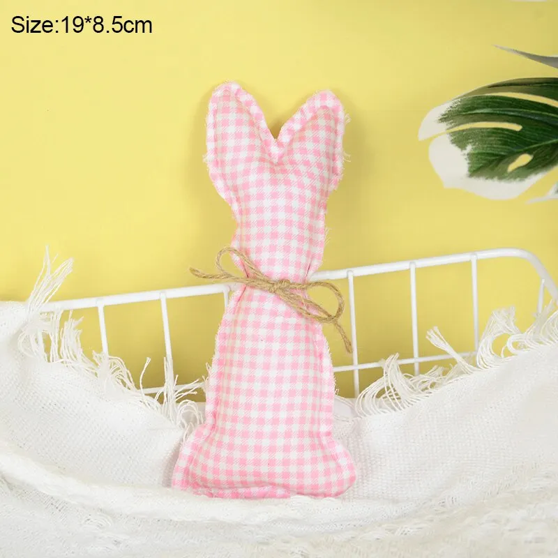 Easter Decoration Cloth Bunny Ornaments Easter Rabbit Holiday Party Kids Toys Gifts Decoration Spring Home DIY Craft Supplies