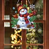(US Local)Xmas Snowman Theme DIY Diamond Art Pendant Wall Door Decoration