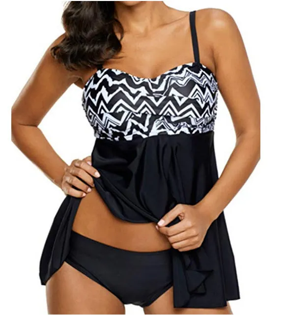 Women Plus Size Swimwear Tankinis Bikini Beach Sexy Swimsuit