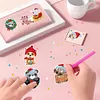 2PCS Gem Art DIY Craft Kit Diamond Painting Sticker (Christmas Creatures)