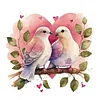 Two Doves In Love - Paint by Numbers Acrylic Painting 40*40cm