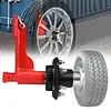 [US Local Warehouse] 2 Set of Shipping Container Wheel 6-Lug Kit with Ratchet Tie Container Wheel Kit 22000LBS Capacity Shipping Containers Axles for Moving 20ft-40ft Empty Containers