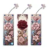DIY 3Pcs Flowers-Diamond Painting Bookmark