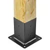 [US Local Warehouse] 2 Pack Shade Sail Poles 10FT Outdoor Sun Shade Poles 2.13in Diameter Heavy Duty Metal Post for Deck Patio Outside Backyard