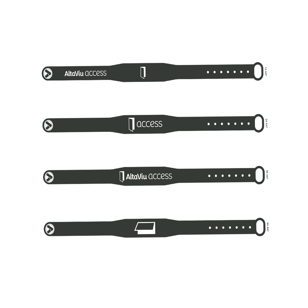 Waterproof QR Code Printed Em4200 TK4100 ID Key Card RFID Wristband 125khz For Access Control 7