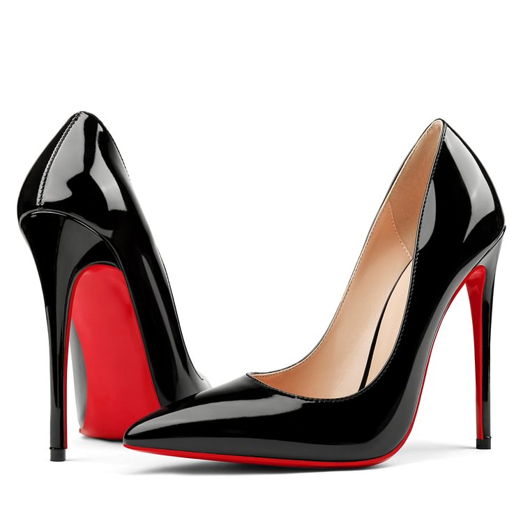 120mm Women's Wedding Party Heels Classic Color Red Bottom Patent Pumps VOCOSI VOCOSI