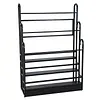 [US Local Warehouse] Fabric Roll Storage Rack 3 Tier Car Window Film Display Rack Adjustable Height Metal Vinyl Roll Storage Stand Detachable Fabric Display Organizer for Leather Rolls/Window Film/Wallpaper