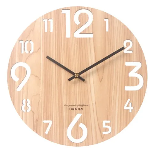 Wooden 3D Wall Clock Modern Design Nordic Brief Living Room Decoration Kitchen Clock Art Hollow Wall Watch Home Decor 12 inch