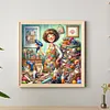 (US Local)Sewing 5D DIY Full Round Drill Big Size Diamond Painting Craft Home Decor 50x50cm