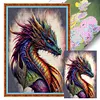 (Big Size)Dragon Read Book - 11CT Stamped Cross Stitch - 40*60cm