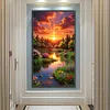 Mountains Fields-Full Round Diamond Painting 40*70CM